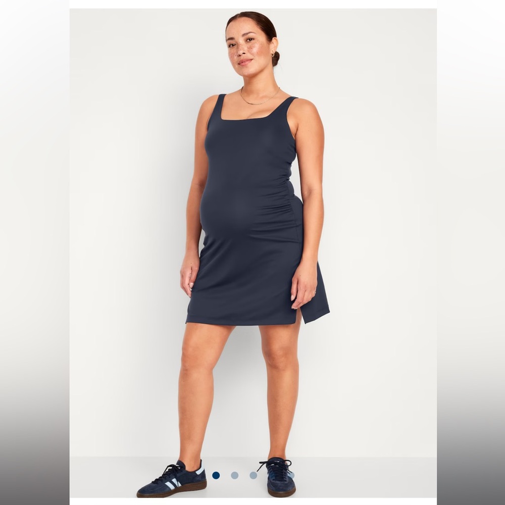 Maternity Powersoft Skort Dress - Black